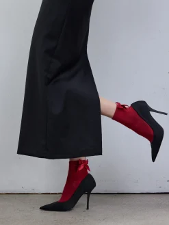 Nanso Katso Valikoima|Katso Sukat*BRIELLE nilkkasukat rusetilla -