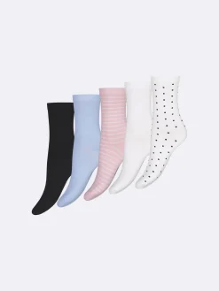 Nanso Katso Valikoima|Katso Sukat*COTTON BASIC nilkkasukat, 5 paria - monivärinen