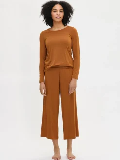 Nanso Yöasut Ja Oloasut*HENTO housut - ruskea