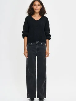 Nanso Neuleet*KARAMELLI neulepusero V-pääntiellä -