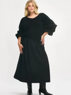 Nanso Neuleet*KARAMELLI neulepusero V-pääntiellä -