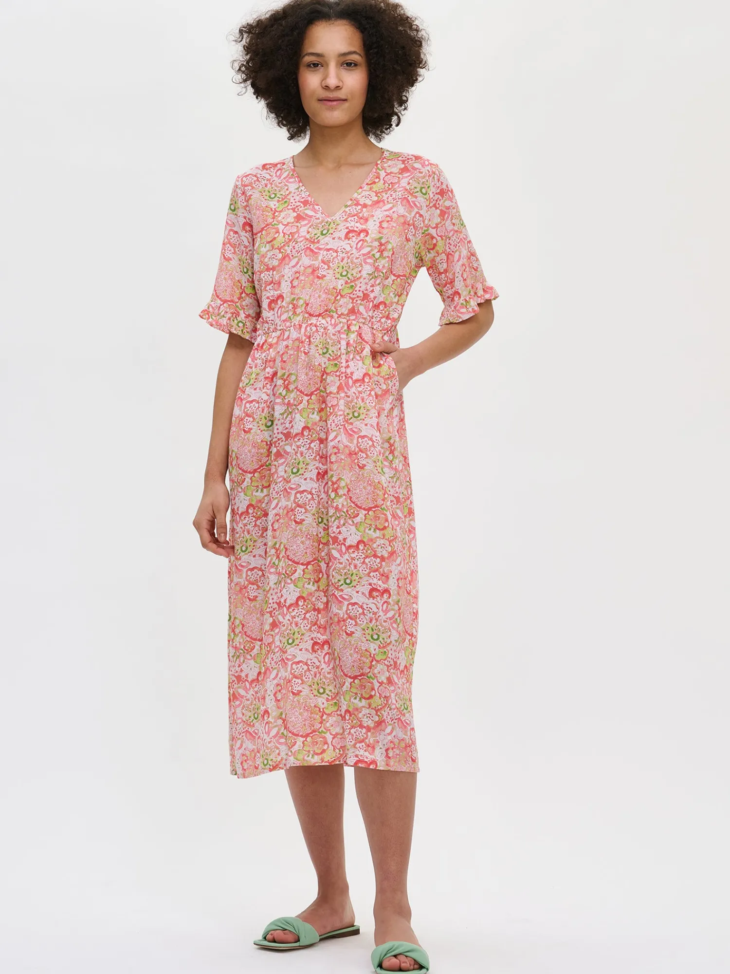 Nanso Mekot*KREETA pitkä kangasmekko -