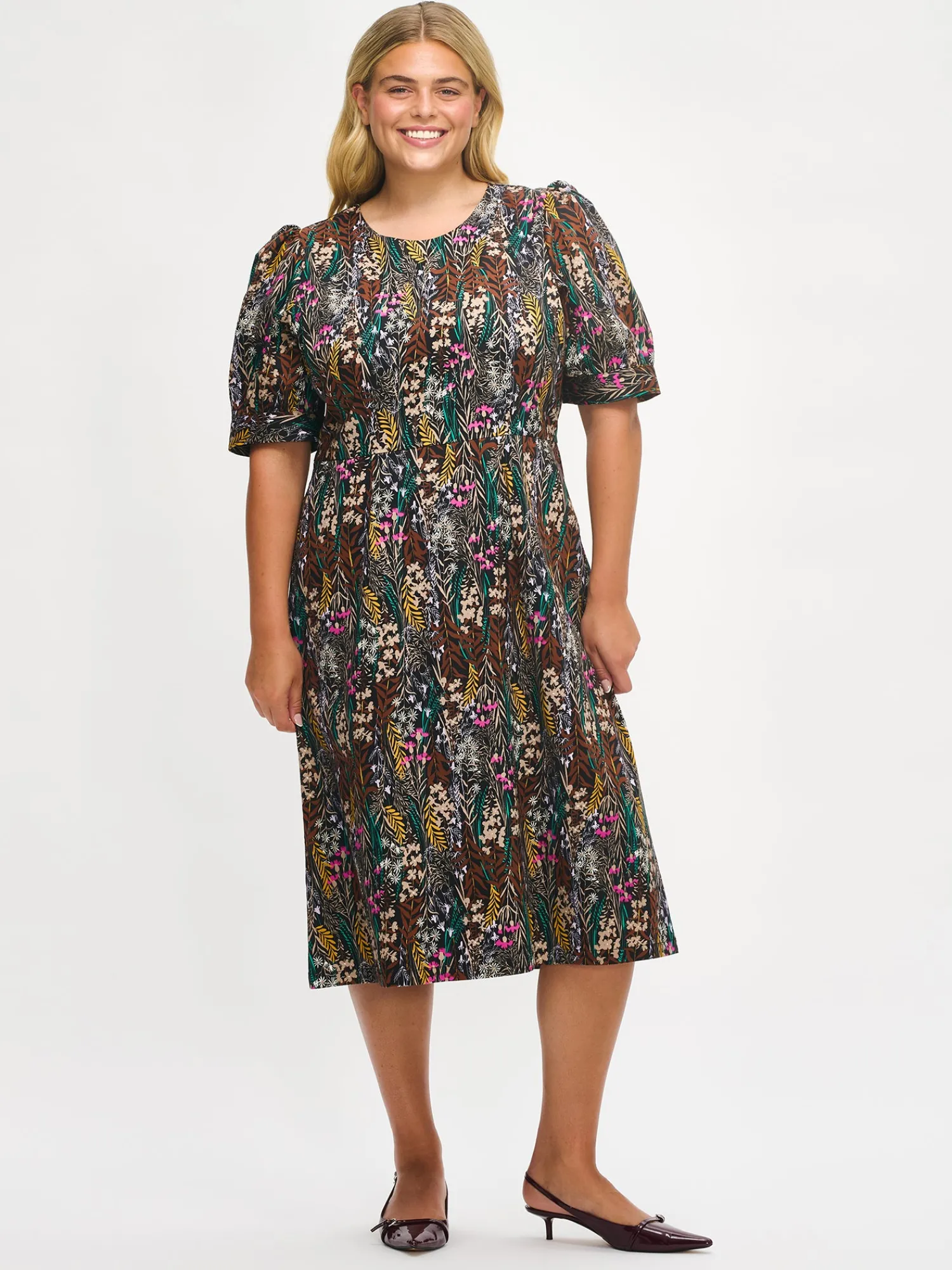 Nanso Mekot*KUUTAMO pitkä kangasmekko -