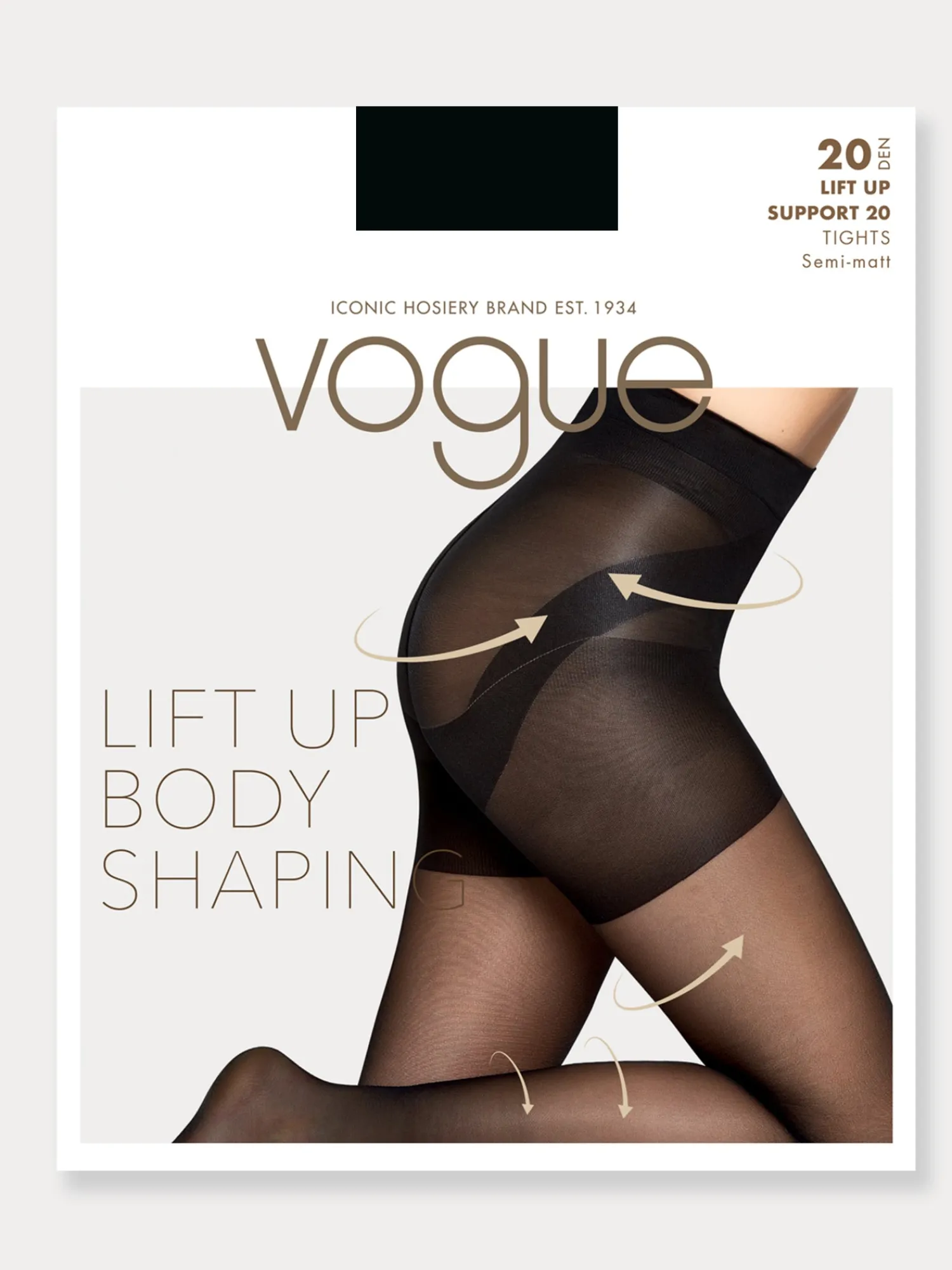 Nanso Katso Muotoilevat Sukkahousut|Katso Valikoima*LIFT UP SUPPORT 20 tukisukkahousut - musta