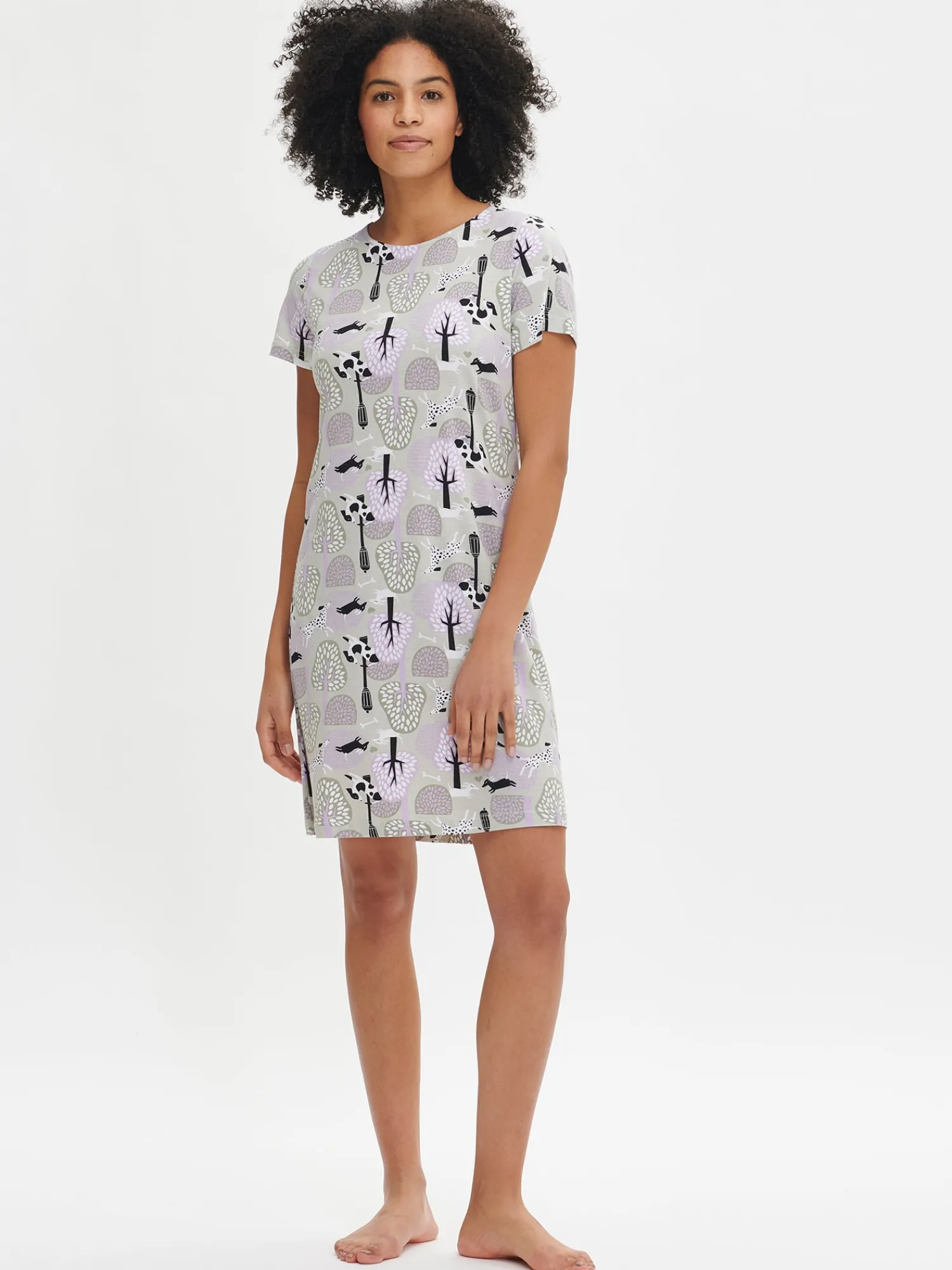 Nanso Yöasut Ja Oloasut*LUNA lyhyt yöpaita -