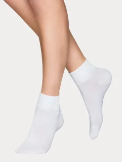 Nanso Katso Valikoima|Katso Sukat*LYOCELL SNEAKER sukat, 2 paria - valkoinen