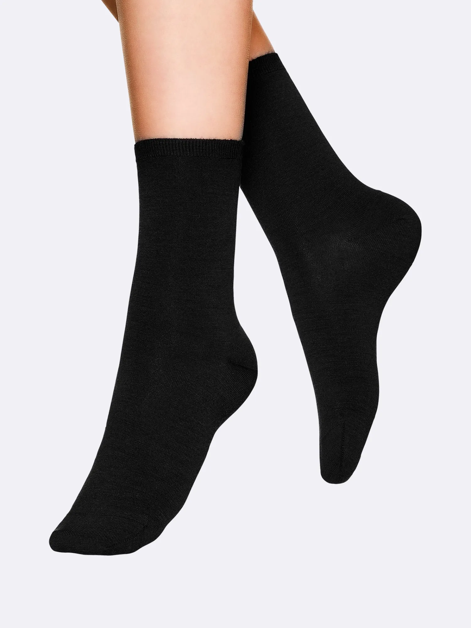 Nanso Katso Valikoima|Katso Sukat*MERINO WOOL nilkkasukat - musta