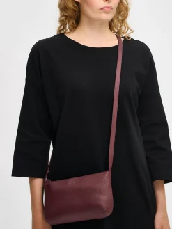 Nanso Asusteet|Laukut*NARU olkalaukku - tumma viininpunainen