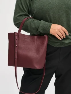 Nanso Laukut|Asusteet*NARU TOTE nahkalaukku - tumma viininpunainen