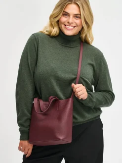 Nanso Laukut|Asusteet*NARU TOTE nahkalaukku - tumma viininpunainen