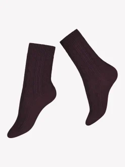 Nanso Katso Valikoima|Katso Sukat*OLIVIA CASHMERE nilkkasukat - viinin