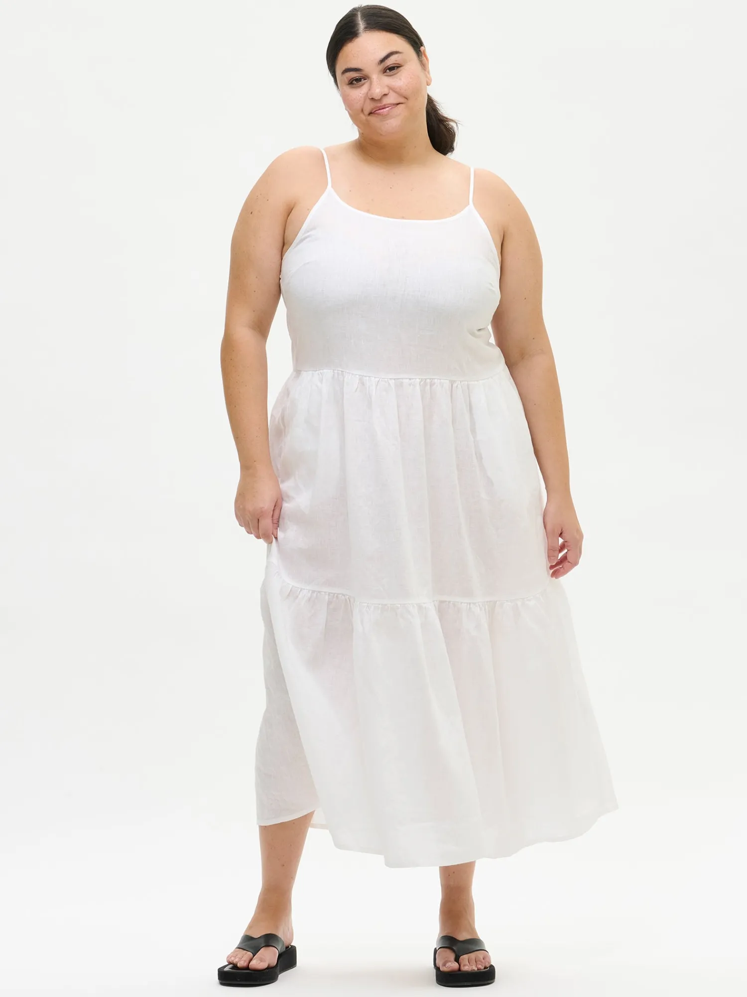 Nanso Pellavavaatteet|Mekot*PELLAVA hihaton mekko -