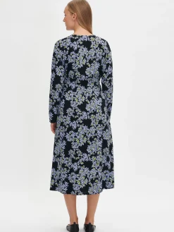 Nanso Mekot*PIHLAJA pitkä kangasmekko -