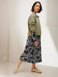 Nanso Mekot*PIHLAJA pitkä kangasmekko -