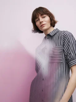 Nanso Mekot*PIIRTO paitamekko - siniharmaa