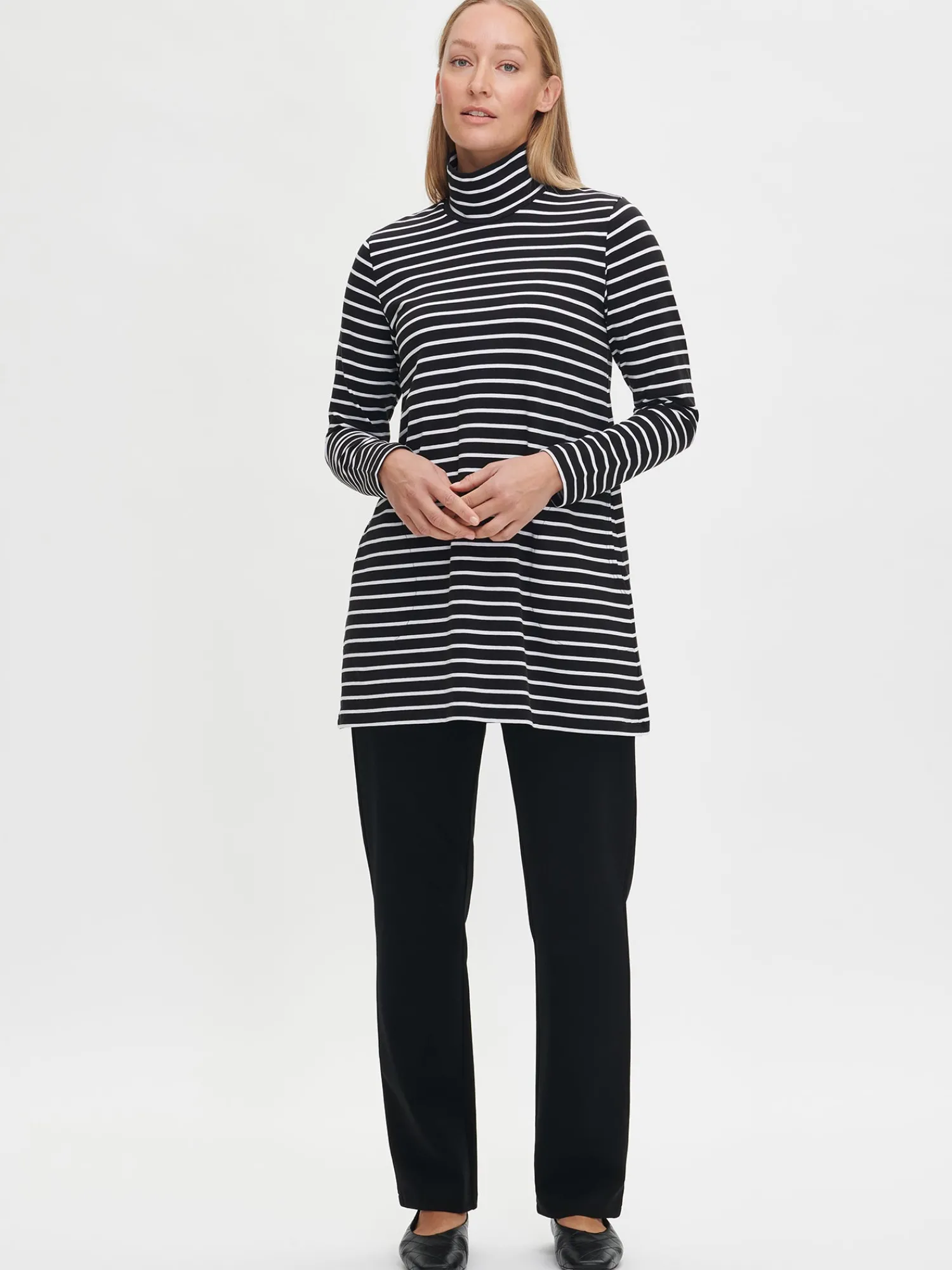 Nanso Paidat Ja Tunikat*RAITA poolotunika - valkoinen