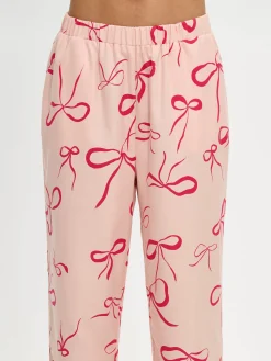 Nanso Yöasut Ja Oloasut*RUSETTI housut - vaaleanpunainen