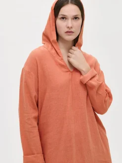 Nanso Pellavavaatteet|Yöasut Ja Oloasut*SARASTUS hupparimekko -