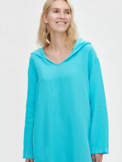 Nanso Pellavavaatteet|Yöasut Ja Oloasut*SARASTUS hupparimekko -