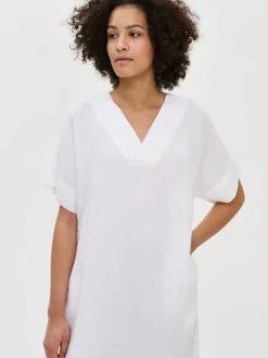 Nanso Pellavavaatteet|Yöasut Ja Oloasut*SARASTUS pellavakaftaani -