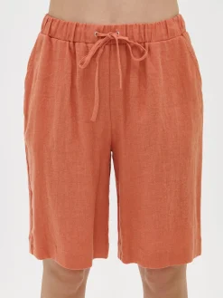 Nanso Pellavavaatteet|Yöasut Ja Oloasut*SARASTUS pellavashortsit -