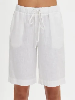 Nanso Pellavavaatteet|Yöasut Ja Oloasut*SARASTUS pellavashortsit -