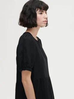 Nanso Pellavavaatteet|Mekot*SARASTUS pitkä pellavamekko -