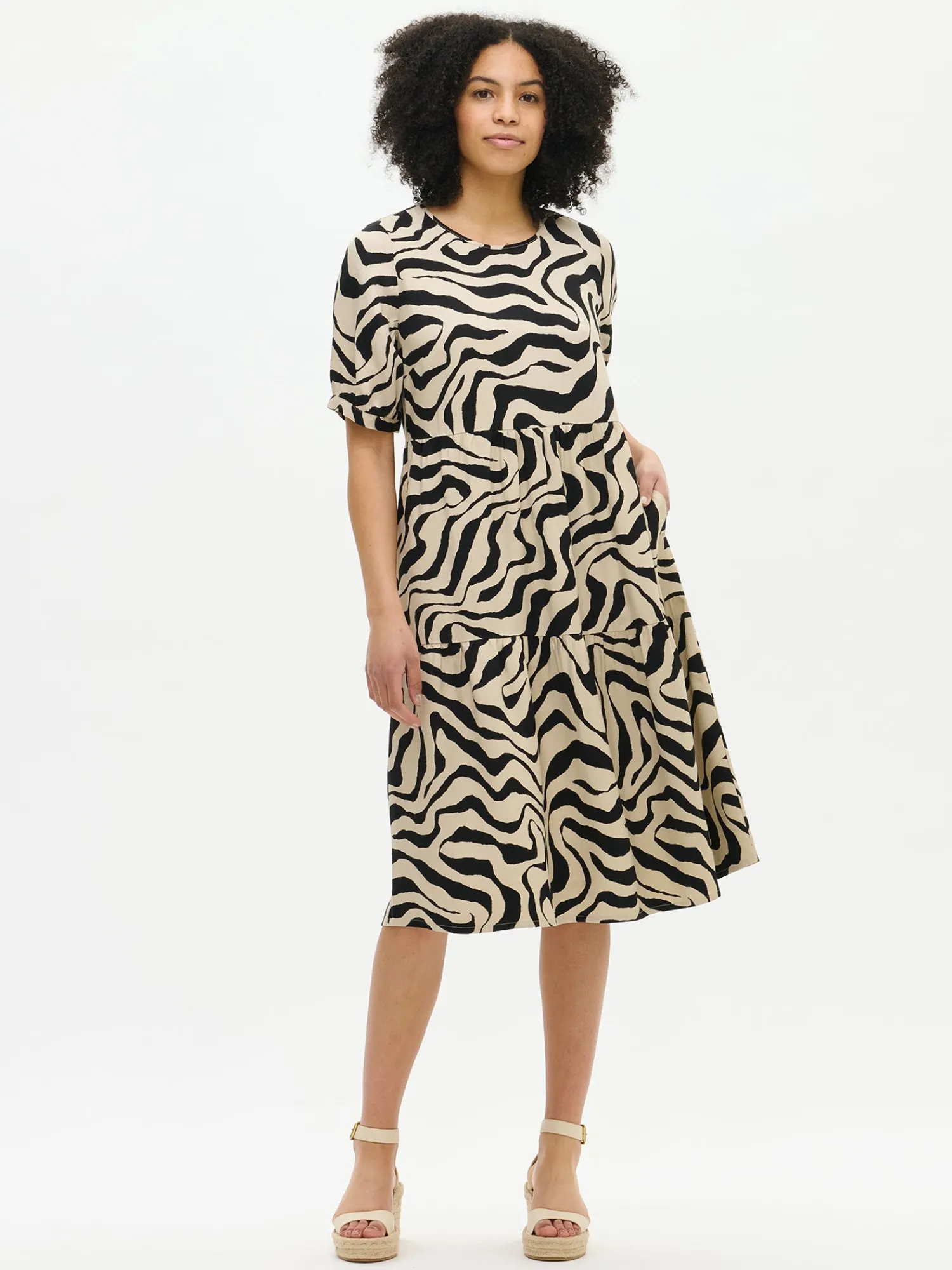 Nanso Mekot*SAVANNA midi kangasmekko -