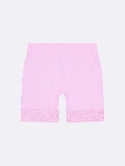 Nanso Katso Valikoima|Katso Sukkahousut*SEAMLESS LACE SHORT leggingsit - vaaleanpunainen