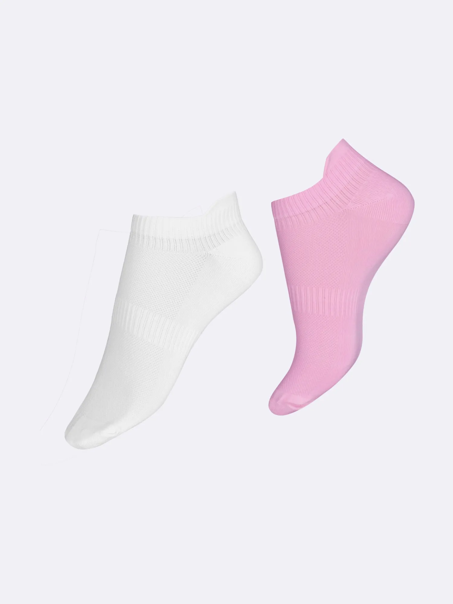 Nanso Katso Sukat|Katso Valikoima*SPORT SNEAKER sukat, 2 paria - vaaleanpunainen-valkoinen