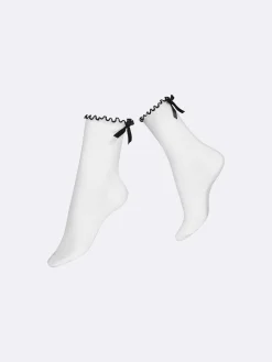 Nanso Katso Valikoima|Katso Sukat*STELLA nilkkasukat rusetilla -